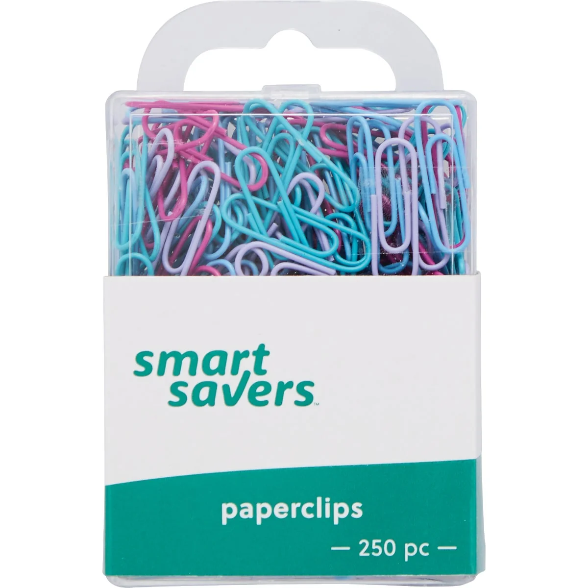 Environmentally Friendly Smart Savers Color Paper Clips 250-Pack Natural
