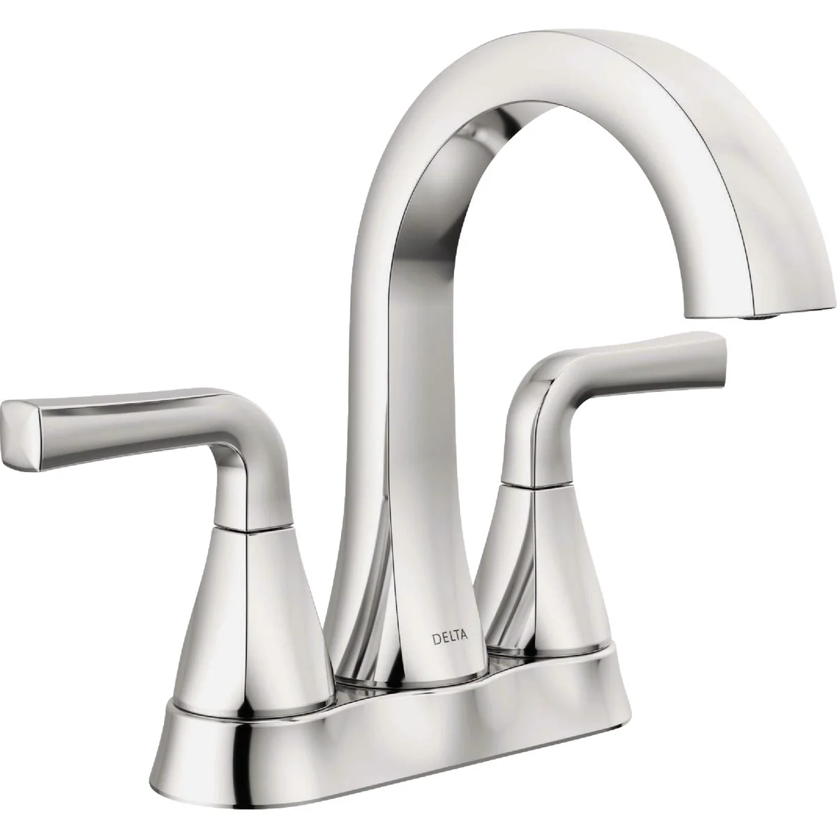 Luxury Delta Dallace Chrome 2-Handle Centerset Bathroom Faucet Pure