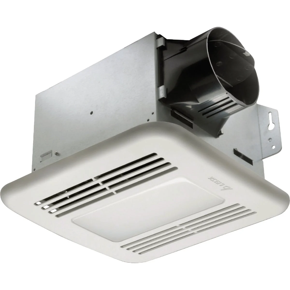 Functional Delta 80 CFM 0.8 Sone Bathroom Exhaust Fan with Humidity Sensor Dimmable LED Light Natural
