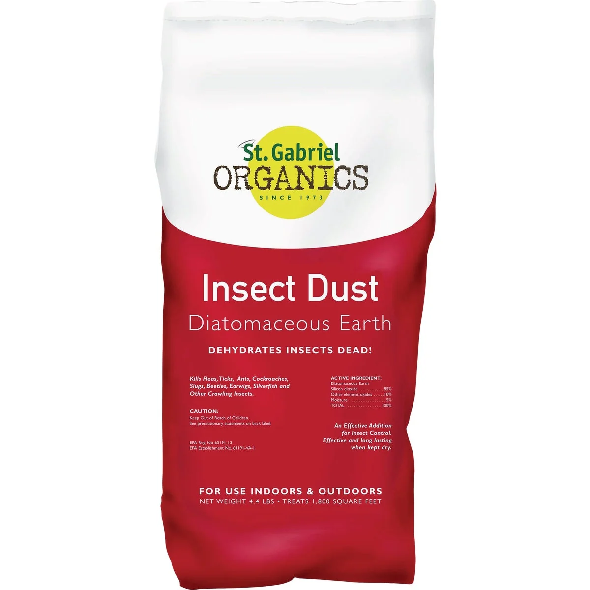 High-Performance St. Gabriel Organics 4.4 Lb. Ready To Use Powder Diatomaceous Earth Crawling Insect Killer Innovative