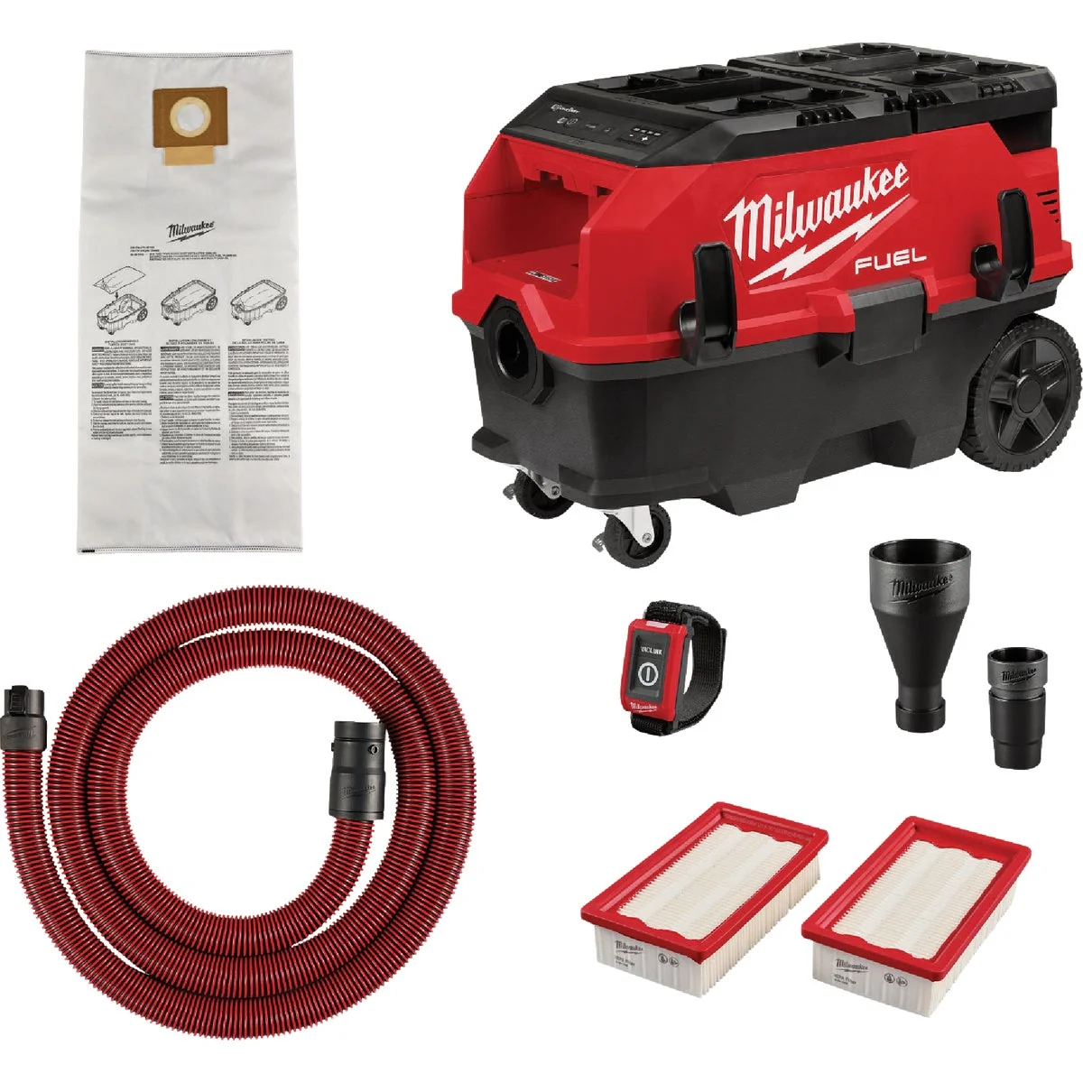 Original Design Milwaukee M18 FUEL 9 Gal. Cordless Dust Extractor with PACKOUT Compatibility VACLINK Expertly Made