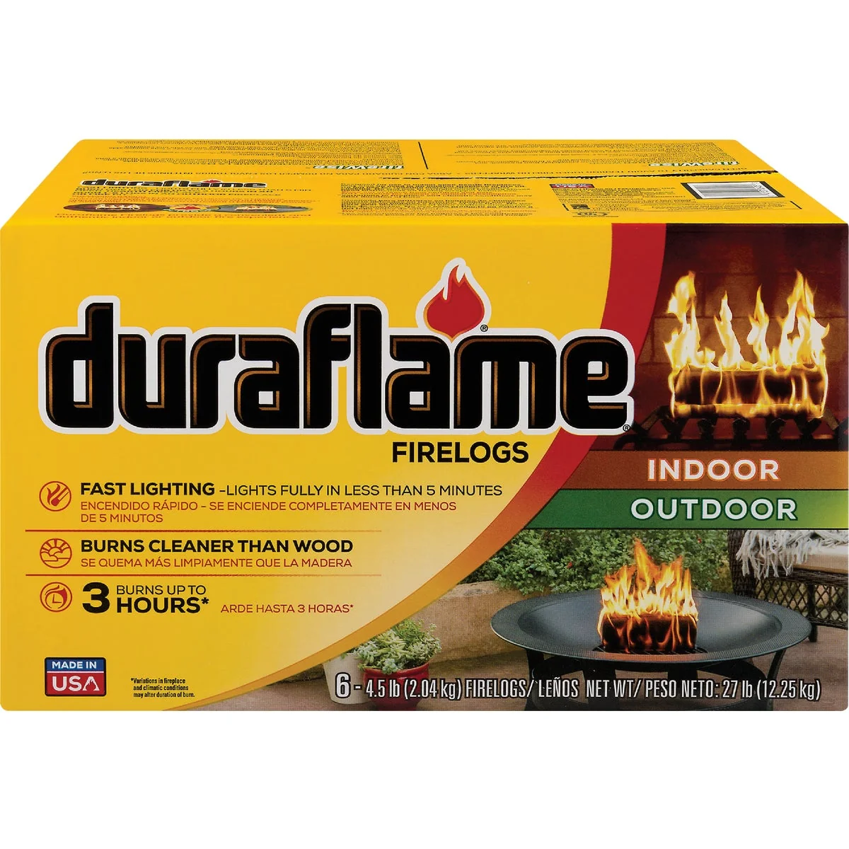 Fine Duraflame 3-Hour Firelog 6-Pack Minimalist
