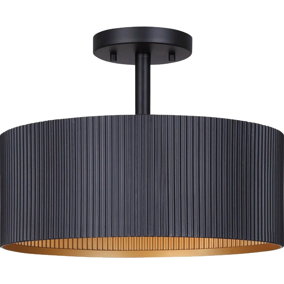 Reliable Canarm Rexton 13 In. 2-Light Black Semi-Flush Mount Ceiling Light Fixture High-Performance