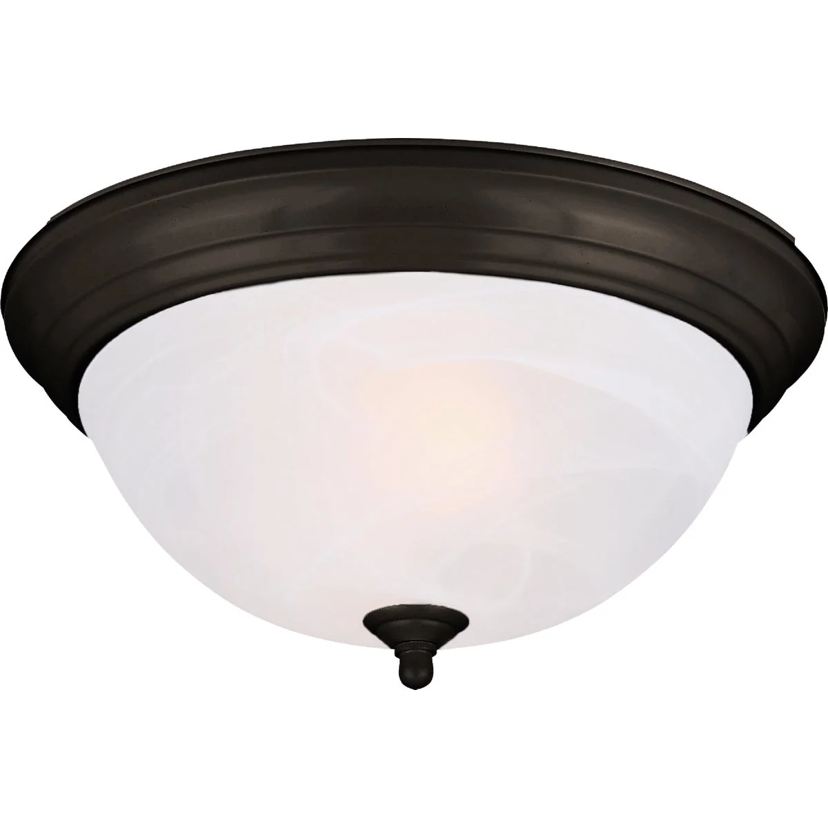 Powerful Canarm 11 In. 2-Light Black Alabaster Glass Flush Mount Ceiling Light Fixture High-Grade