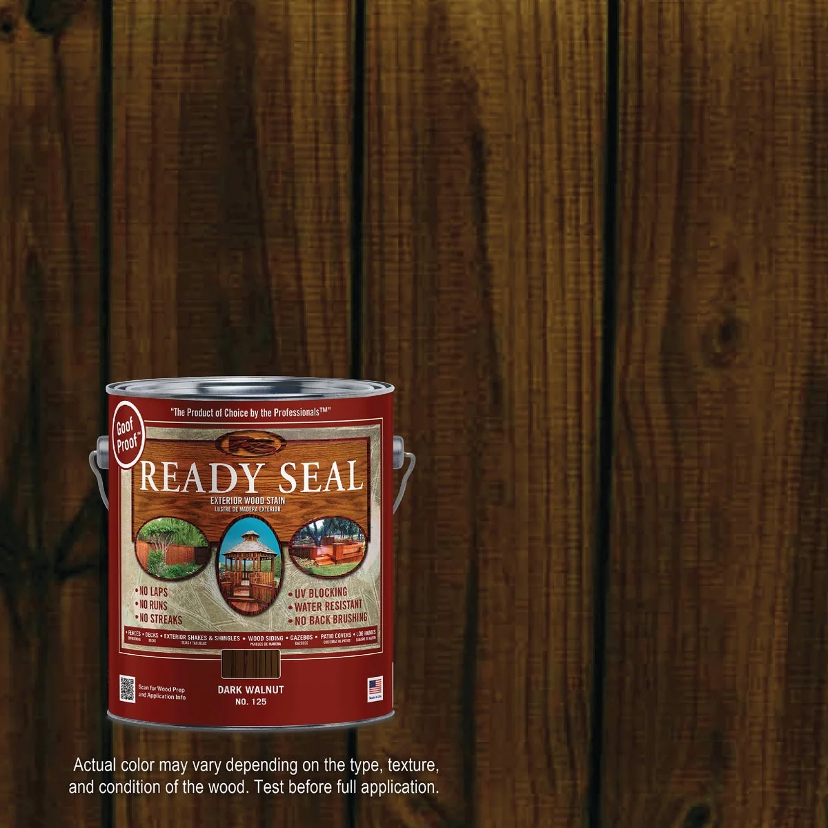 Superior Ready Seal 125 Exterior Wood Stain and Sealer Dark Walnut 1 Gal. Comfortable