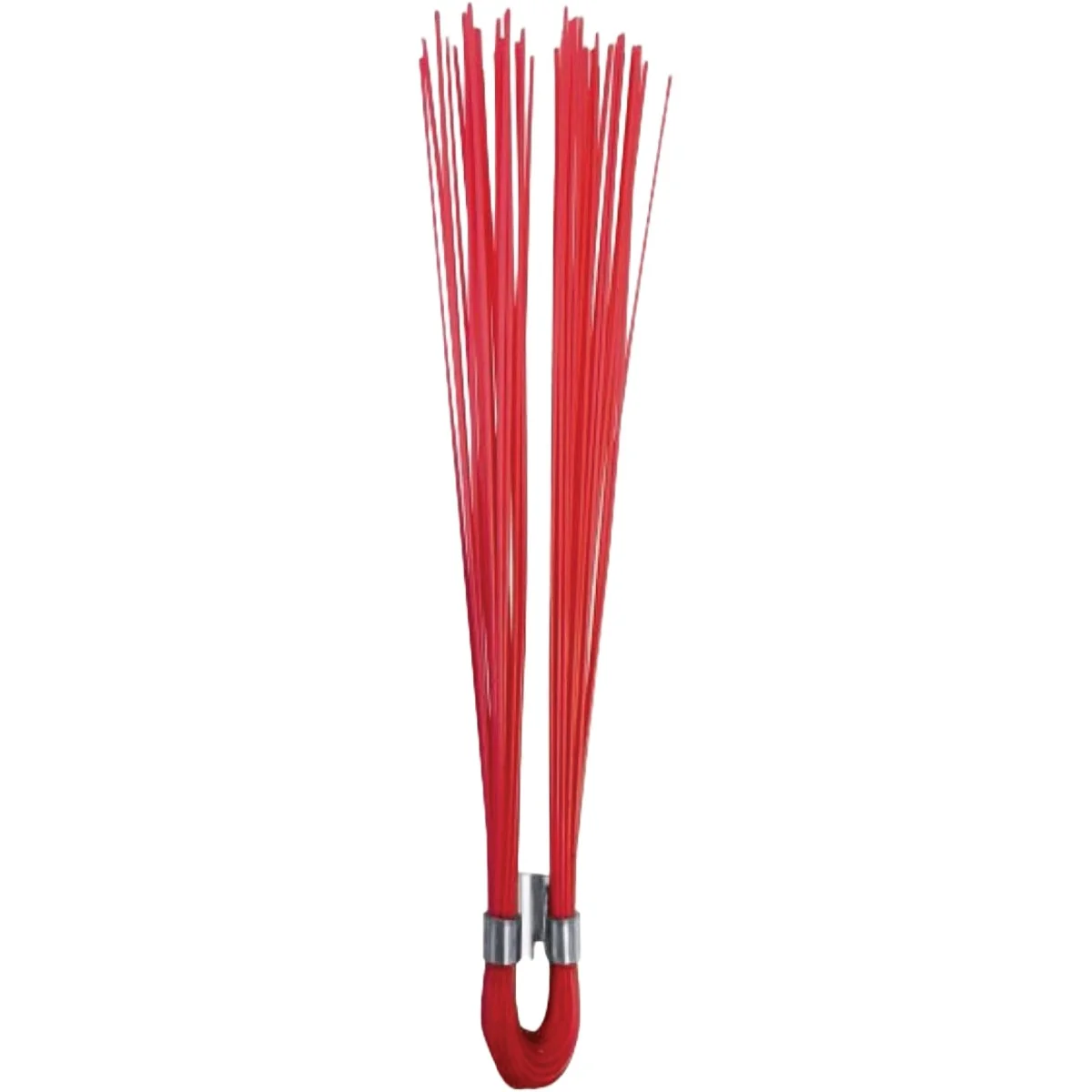 Environmentally Friendly Site Pro Salamander 6 In. Dual-Crimp Stake Wisker Marker Red Traditional