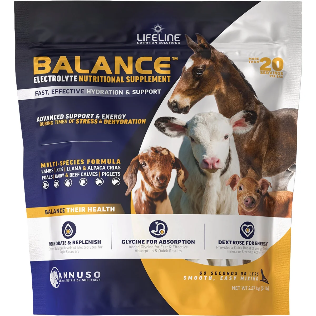 Refined LifeLIne Balance 5 Lb. Multi-Species Electrolyte Nutritional Supplement Verified