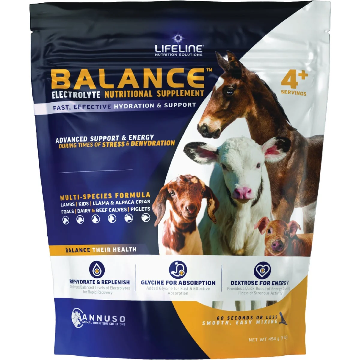 Natural LifeLIne Balance 1 Lb. Multi-Species Electrolyte Nutritional Supplement Responsible
