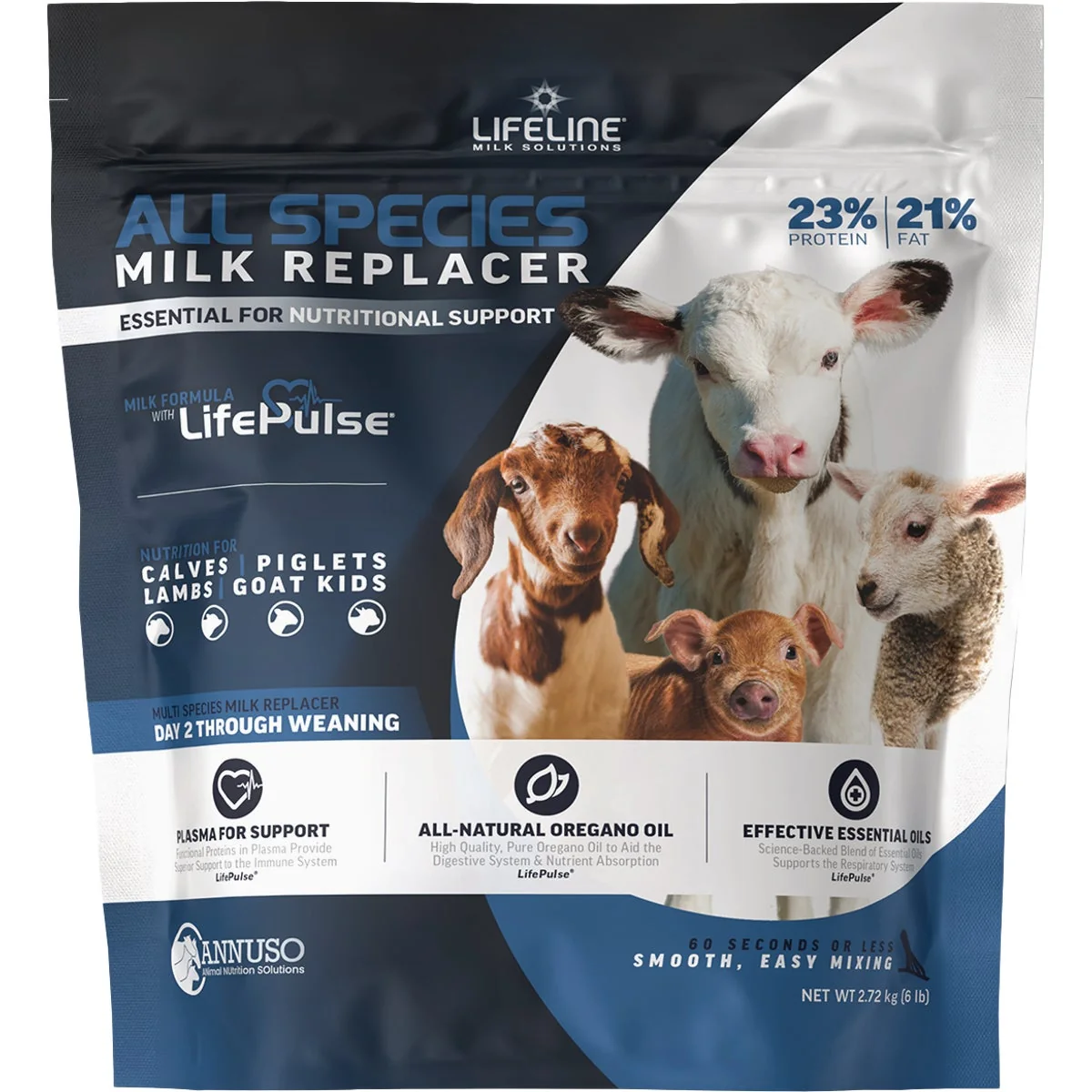 Innovative LifeLine 6 Lb. 23 Protein 21 Fat All Species Milk Replacer Reliable