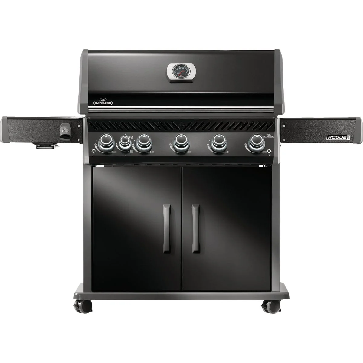 Unique Napoleon Rogue Pro 625 5-Burner Natural Gas Grill with Infrared Side Burner Black Certified