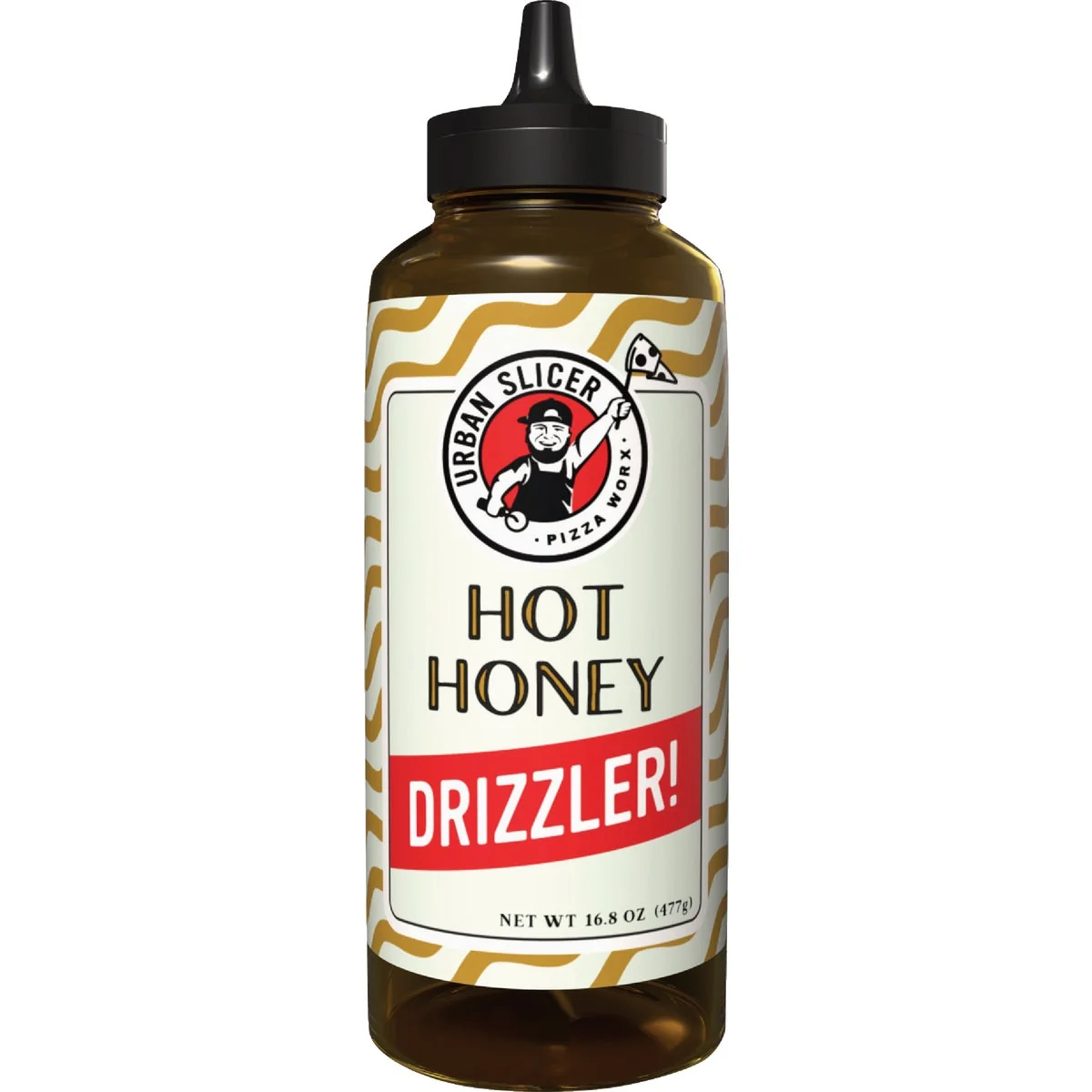 Contemporary Urban Slicer Pizza Worx 16.8 Oz. Hot Honey Drizzler Refined