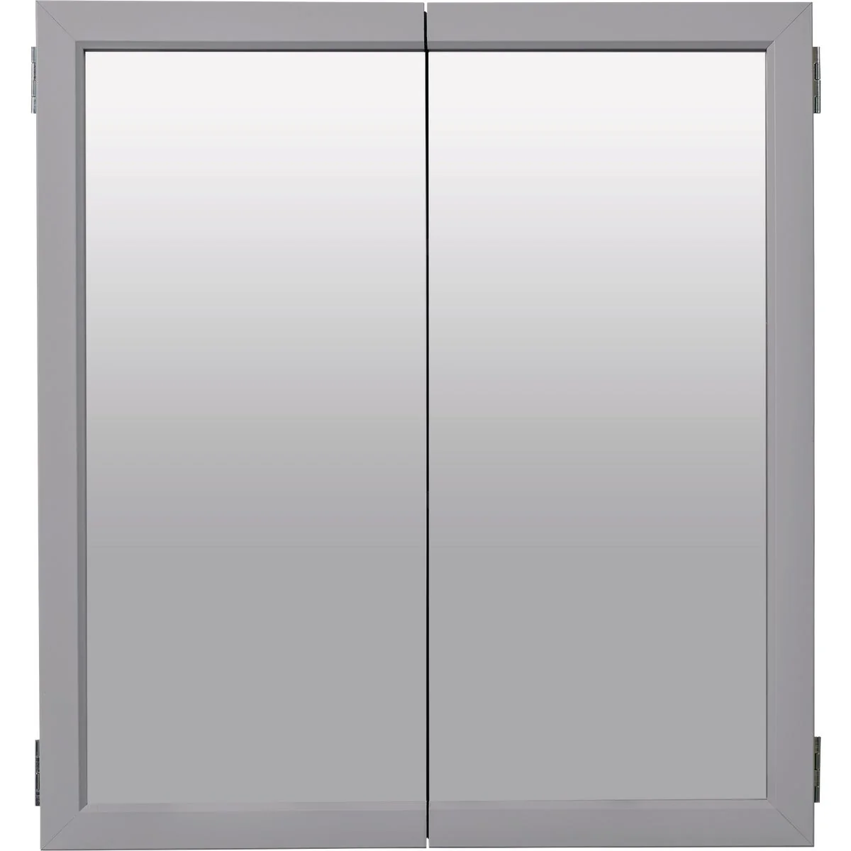 Reusable Zenna Home Gray 24 In. W x 26 In. H x 4.5 In. D Bi-View Surface Mount Framed Medicine Cabinet Superior