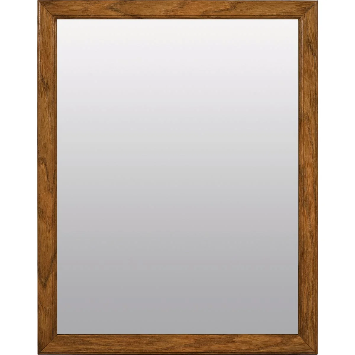 Quality Zenna Home 20 In. x 25 In. Oak Framed Wall Mirror First-Class