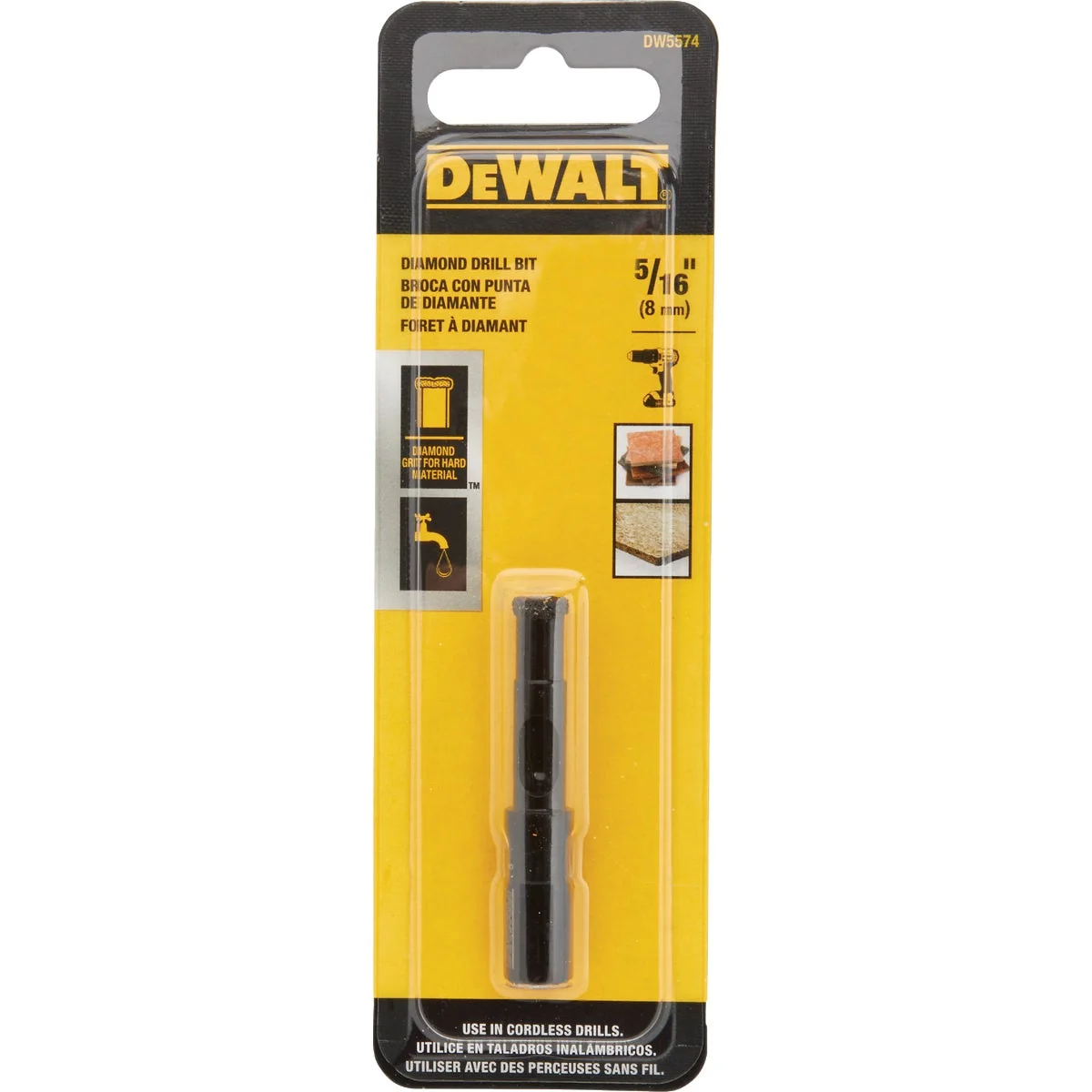 Recyclable DEWALT 5 16 In. Diamond Drill Bit Easy-to-Use