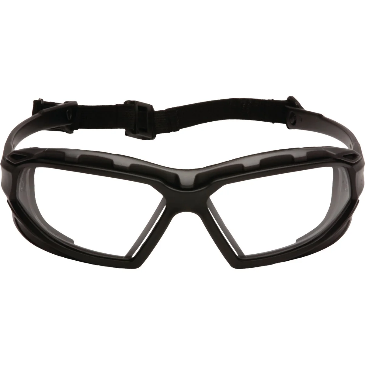 Next-Generation Pyramex Highlander Plus Black Gray Frame Safety Glasses with Clear Anti-Fog Lenses Efficient