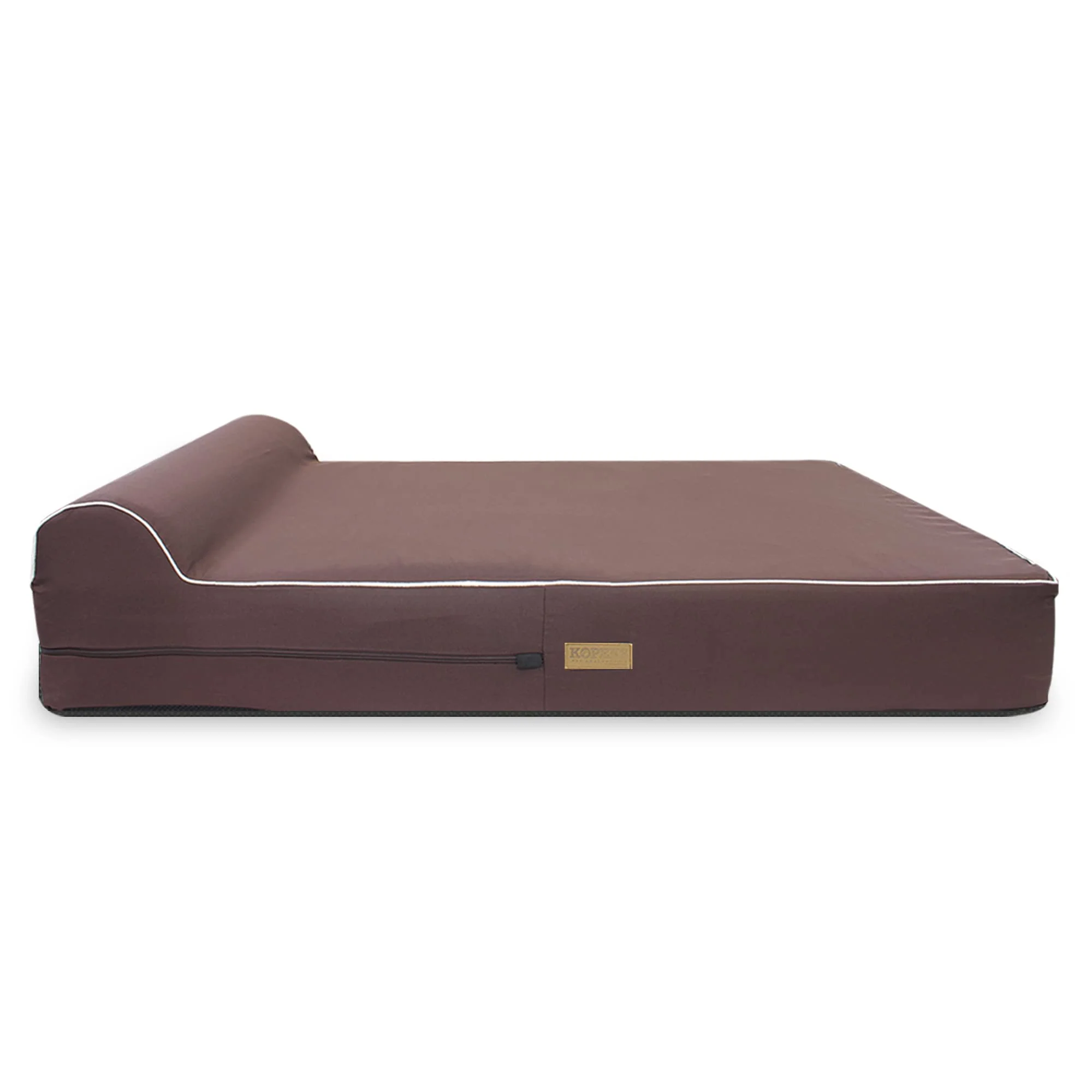 Detailed KOPEKS Cover for XL Jumbo Dog Bed – Brown Memory Foam 50x34x7 Innovative