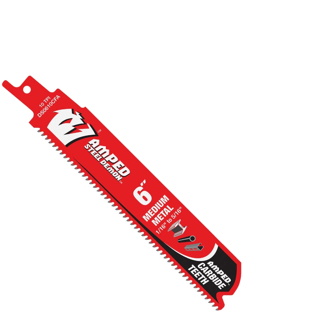 Expertly Made Diablo Steel Demon 6 In. Medium 1 16 in. - 5 16 in. Metal Reciprocating Saw Blade 3-Pack Original