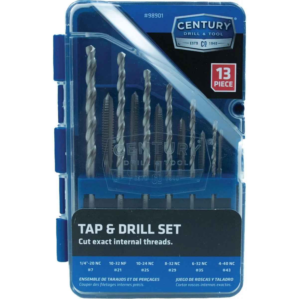 Modern Century Drill Tool Tap Die Set 13-Piece Verified
