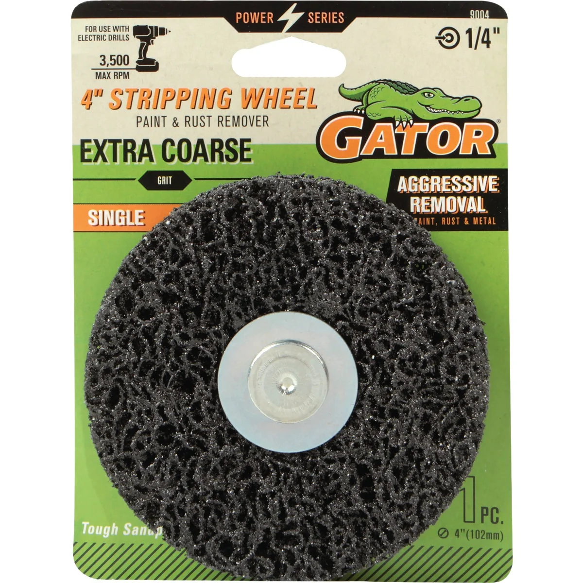 Safe Gator 4 In. Extra Coarse Grit Stripping Wheel Professional