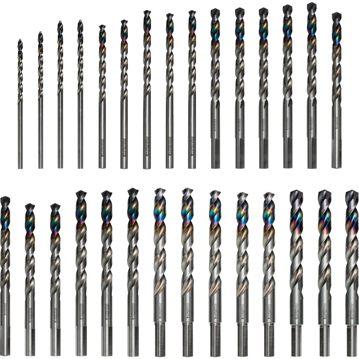 Enhanced Diablo Metal Demon Drill Bit Set for Mild Hardened Stainless Steels 29-Piece Relaxed