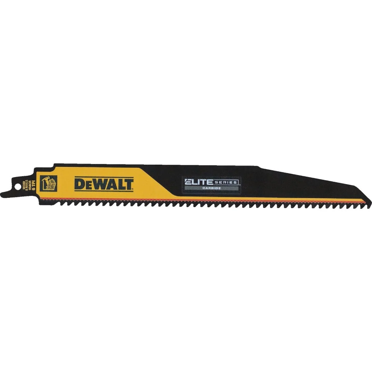Next-Generation DEWALT Elite Series 9 In 6 TPI Wood with Nails Demolition Reciprocating Saw Blade Exceptional