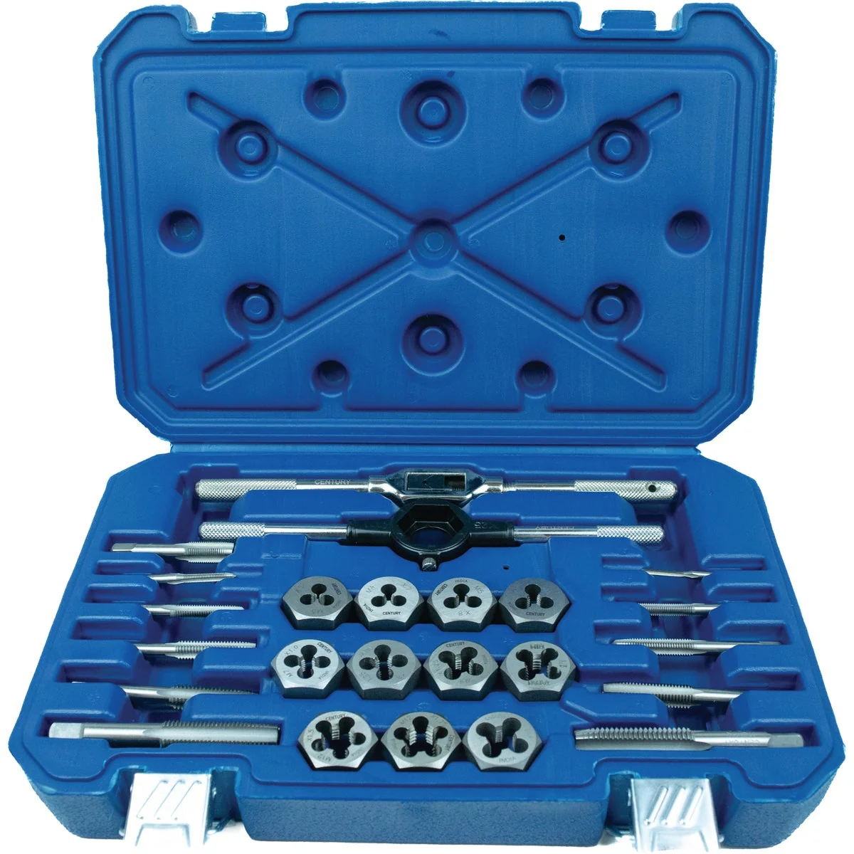 Healthy Century Drill Tool Metric Tap Die Set 24-Piece High-Grade