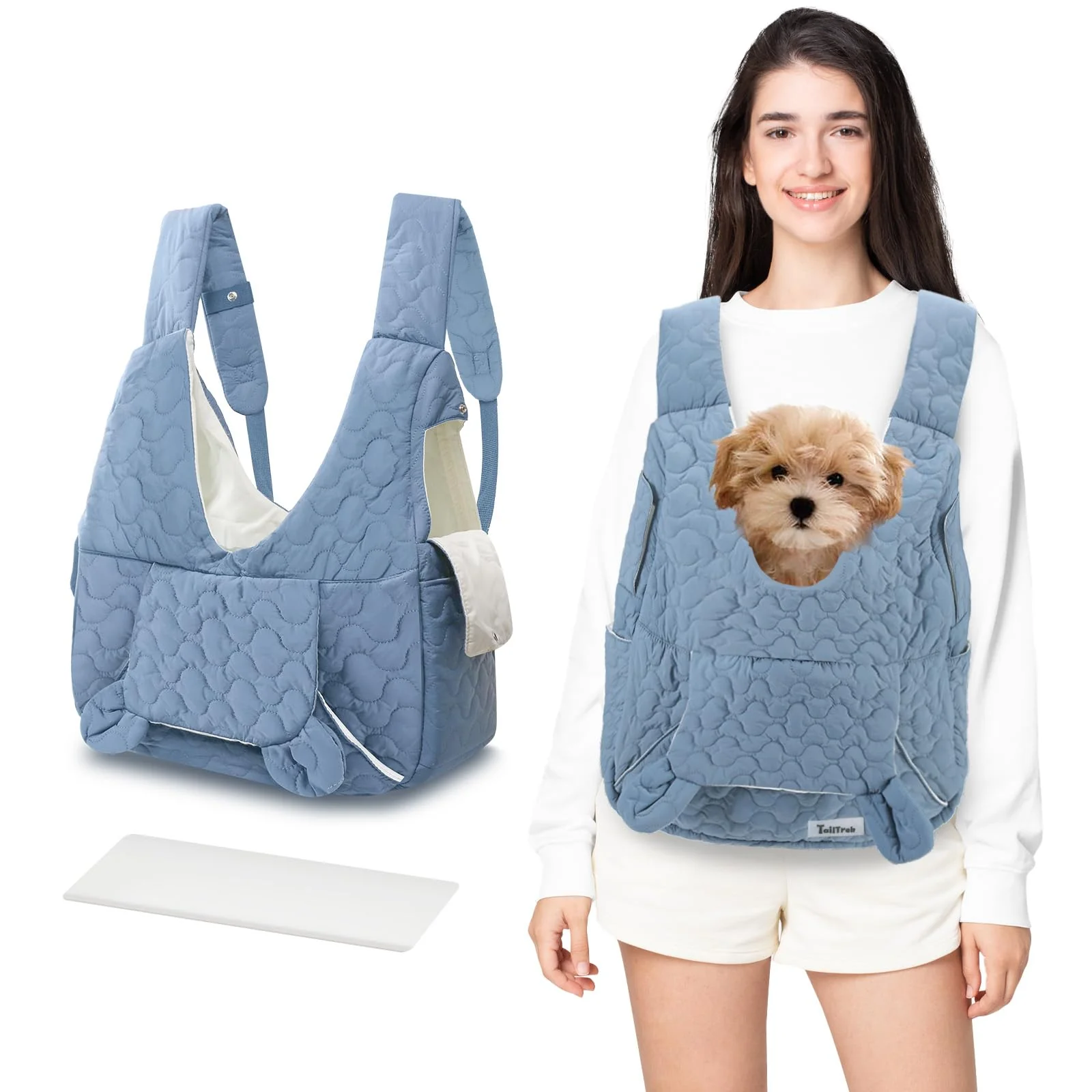 Innovative JourCraf Pet Carrier Backpack – Adjustable Front Carrier for Small Medium Pets High-Grade