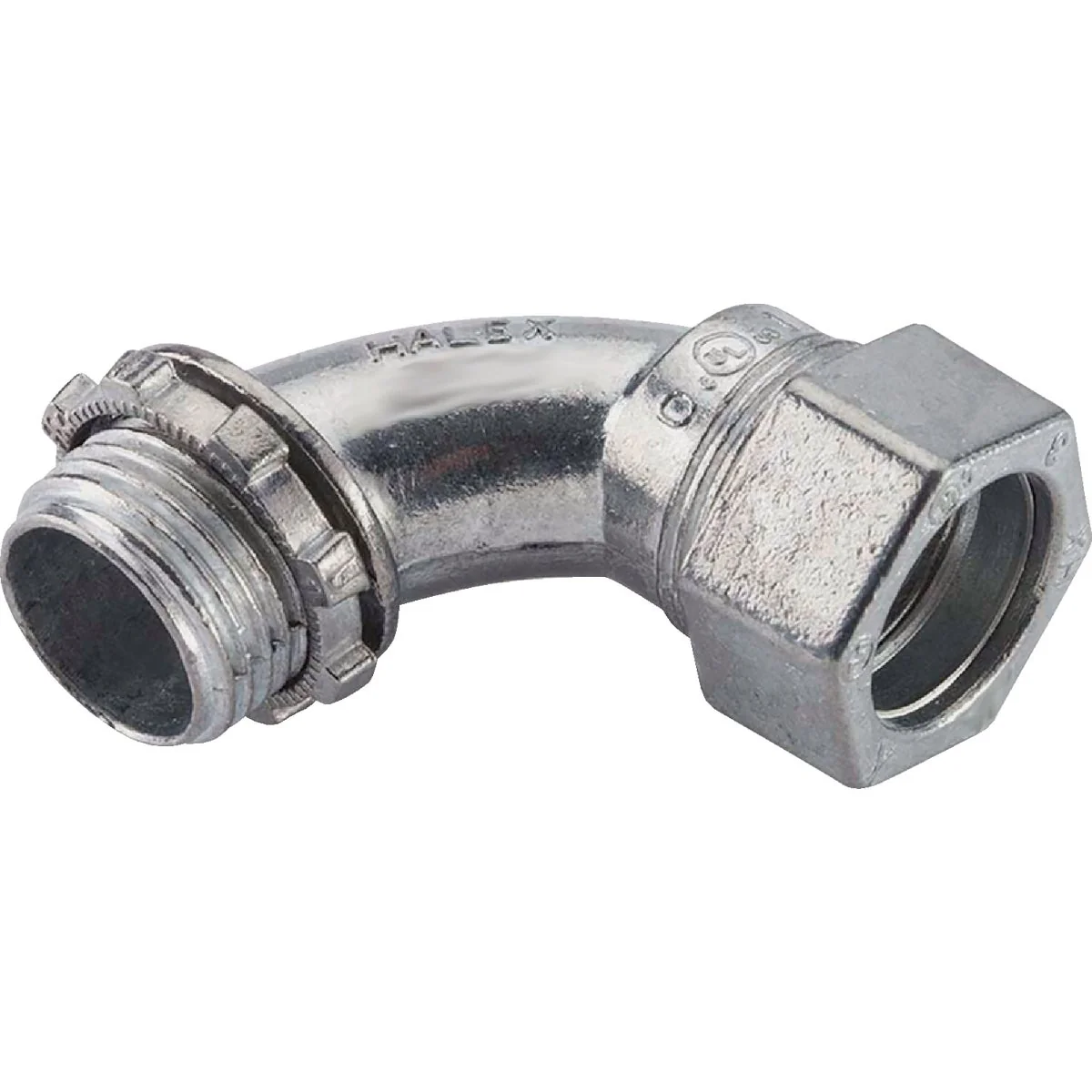 Clean Halex 3 4 In. EMT 90 Deg. Large Radius Compression Elbow Relaxed