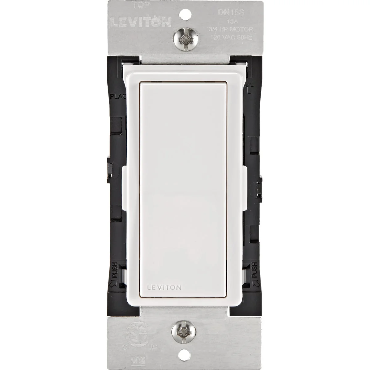 Powerful Leviton Decora Smart 15A Rocker Wireless Light Switch White Next-Generation