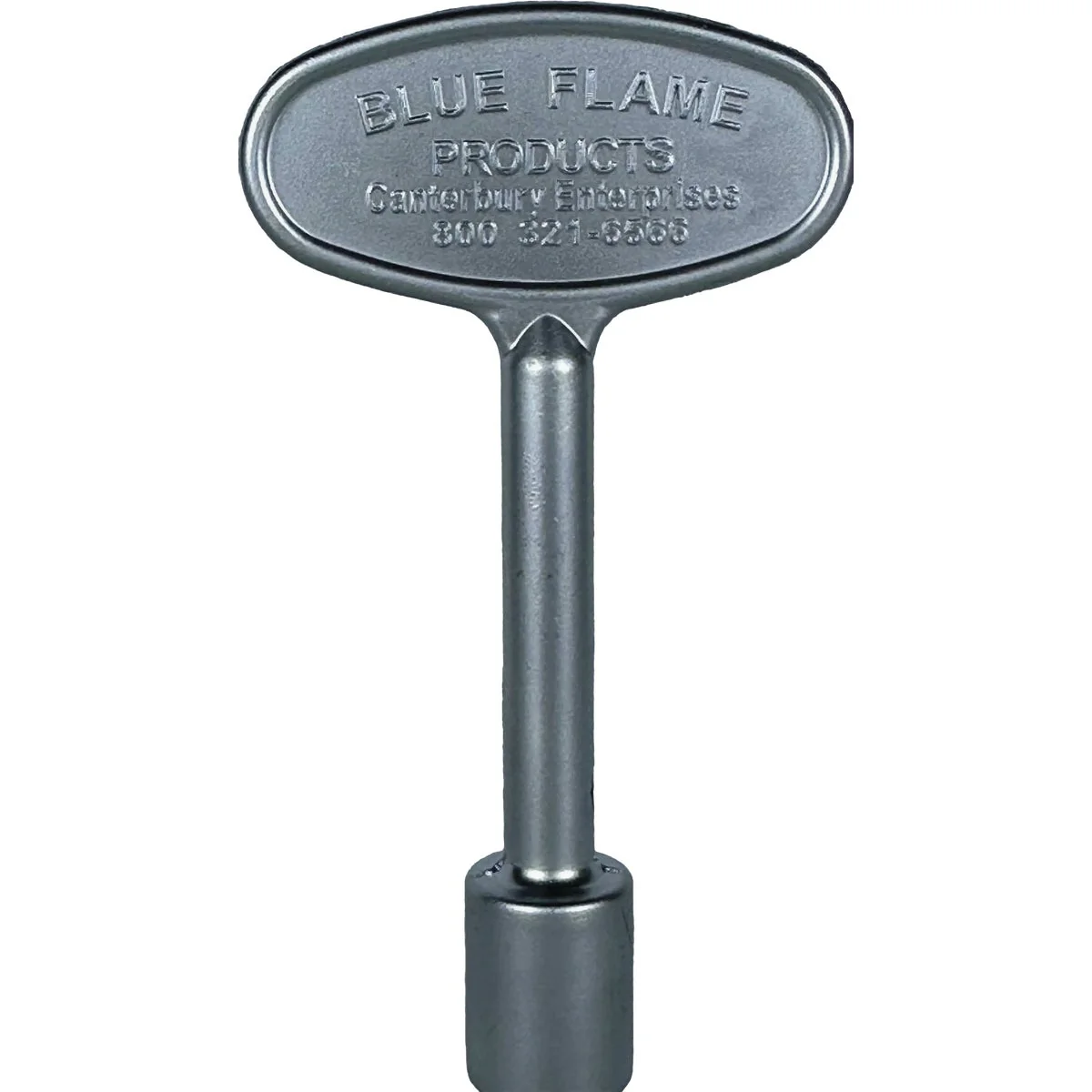 Premium Material Blue Flame 3 In. Flat Black Finish Universal Fit Log Lighter Gas Valve Key Outstanding