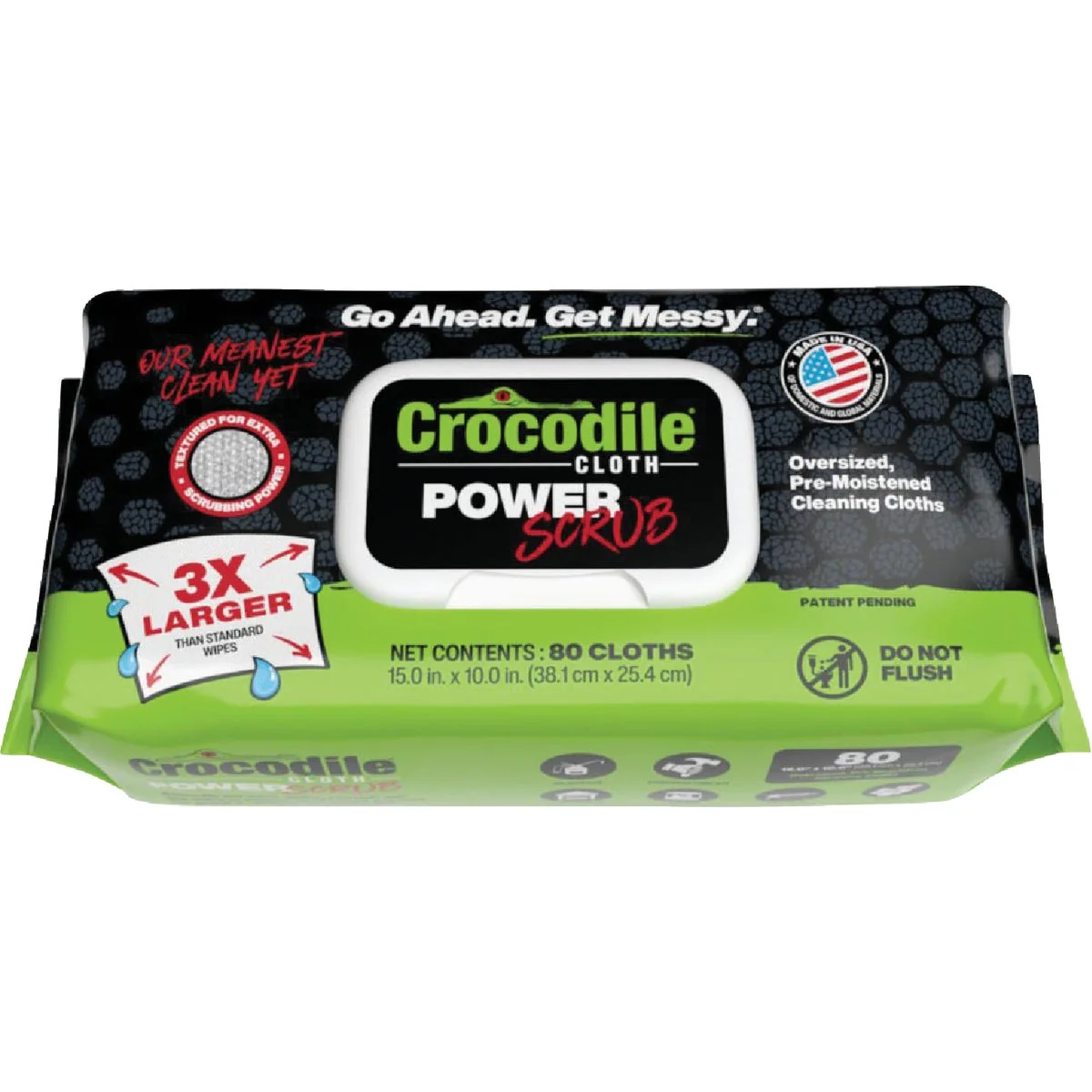 Natural Crocodile Cloth PowerScrub Huge Scrubbing Cleaning Cloth 80-Count Official
