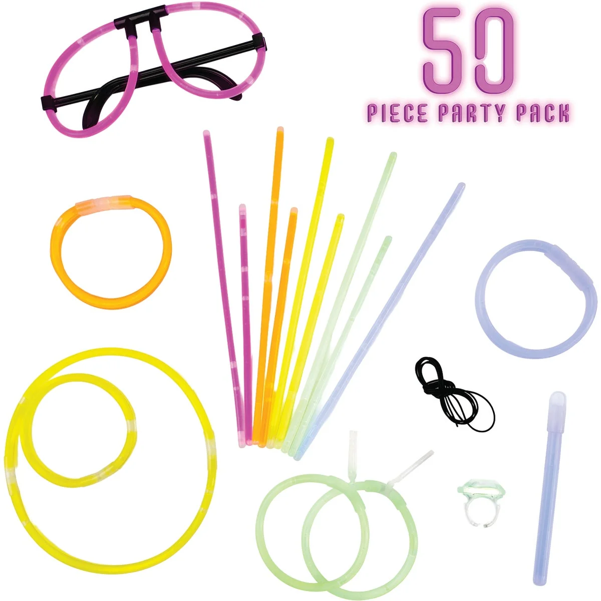 Environmentally Friendly Snap And Glow Sticks Party Pack 50-Pack World-Class