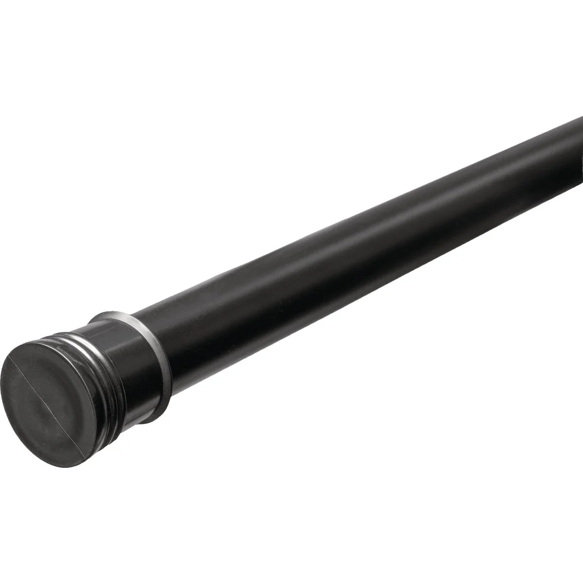 Reliable Zenna Home Straight 52 In. to 86 In. Rustproof Aluminum Adjustable Tension Shower Curtain Rod Matte Black Unique