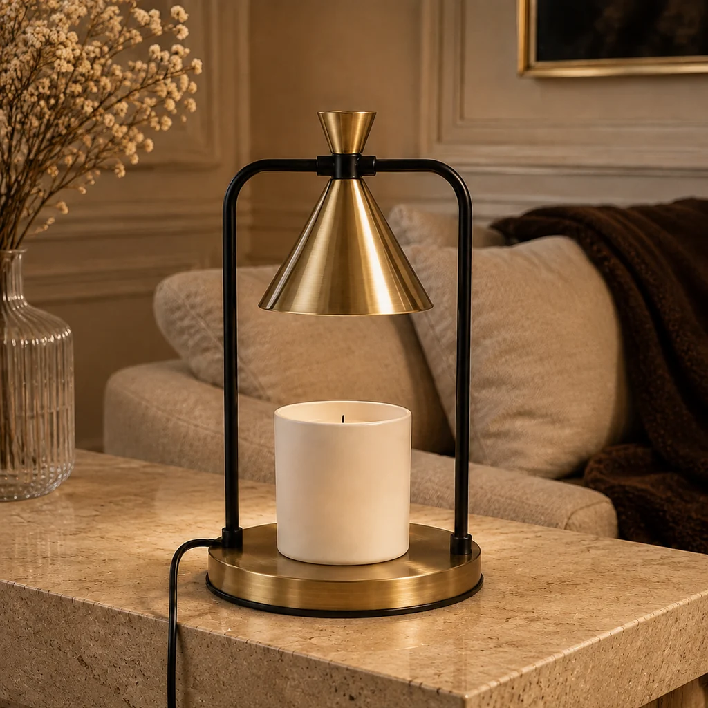 Reliable Lampe Chauffe-Bougie Conique – 4 Coloris – Maison Milaya Flexible