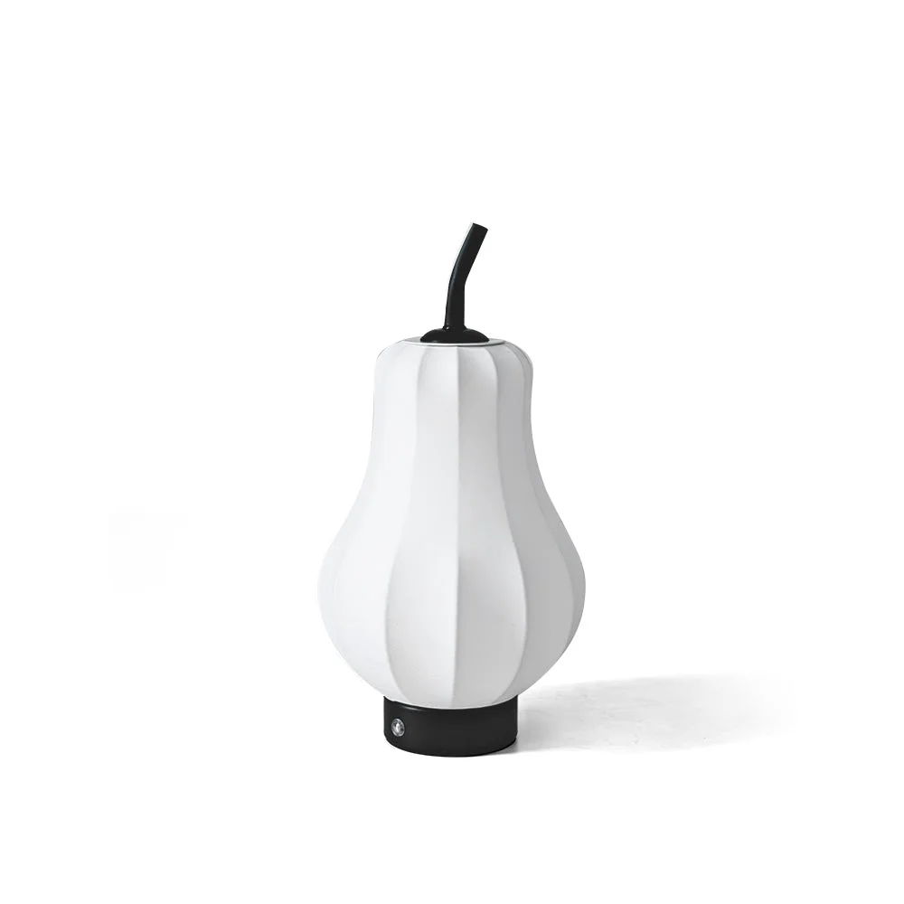 Sophisticated Pear Built-in Battery Table Lamp Safe