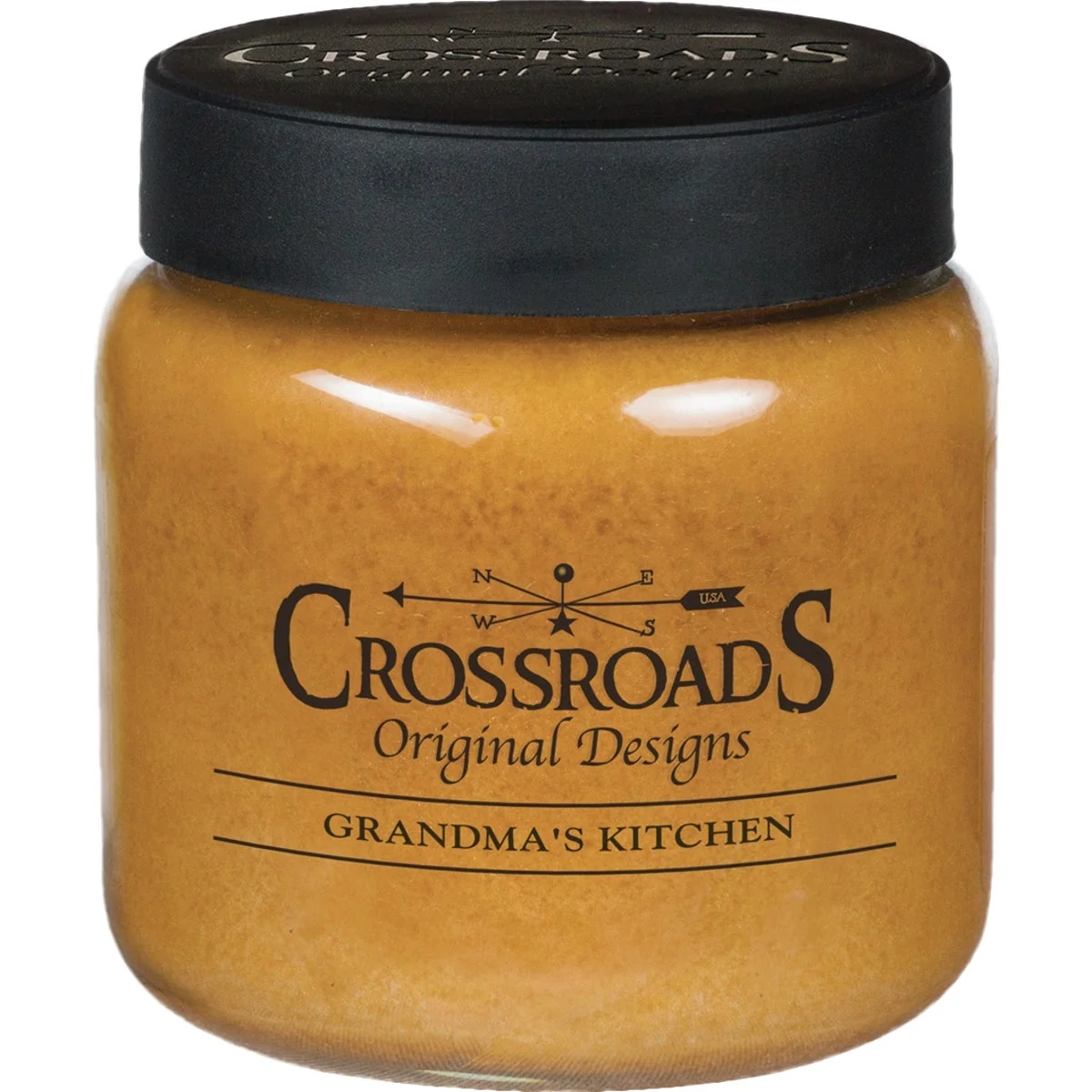 Crafted Crossroads Designs 16 Oz. Jar Candle Grandma's Kitchen Artisan