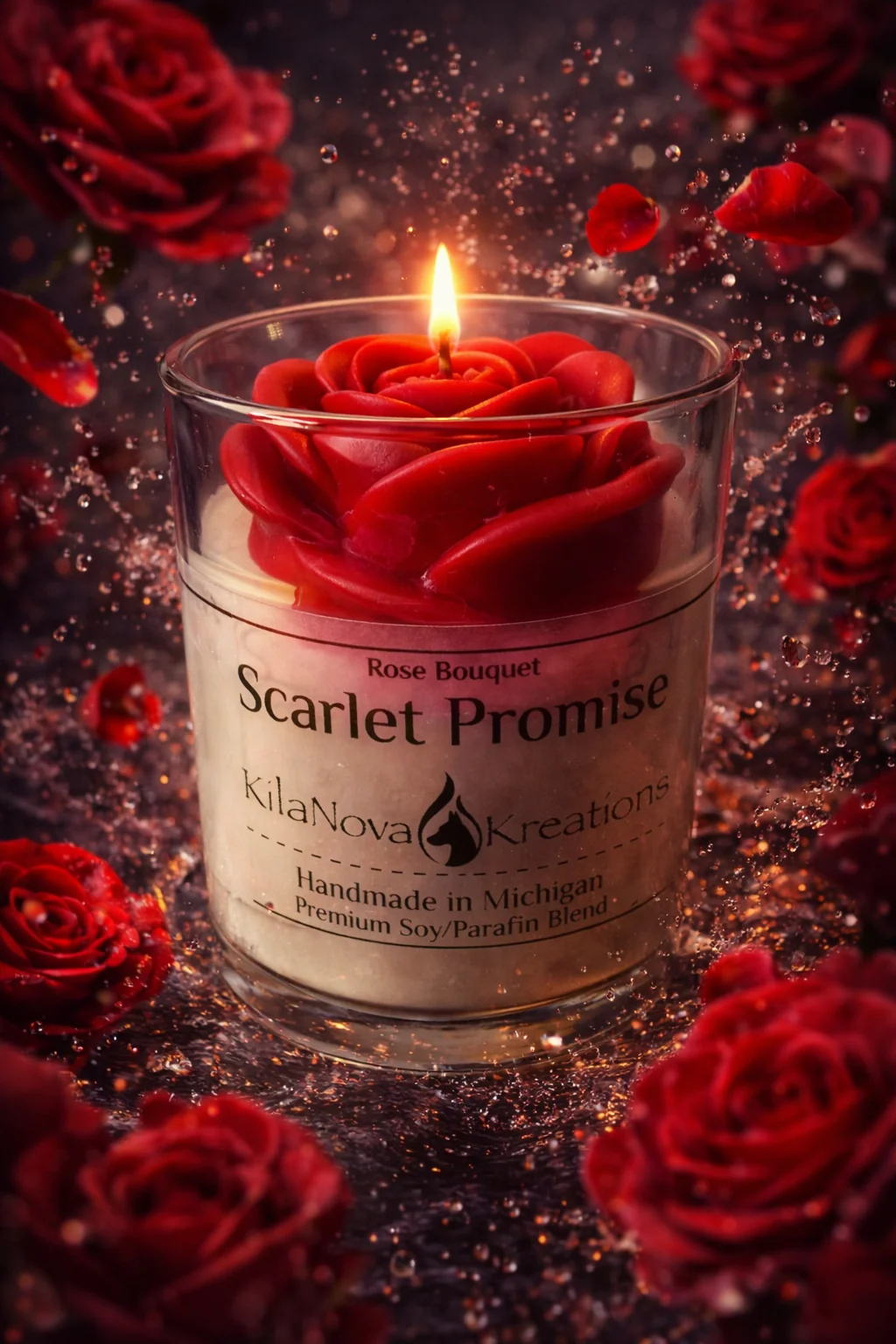 Sustainable Scarlet Promise - Rose Bouquet Prestigious