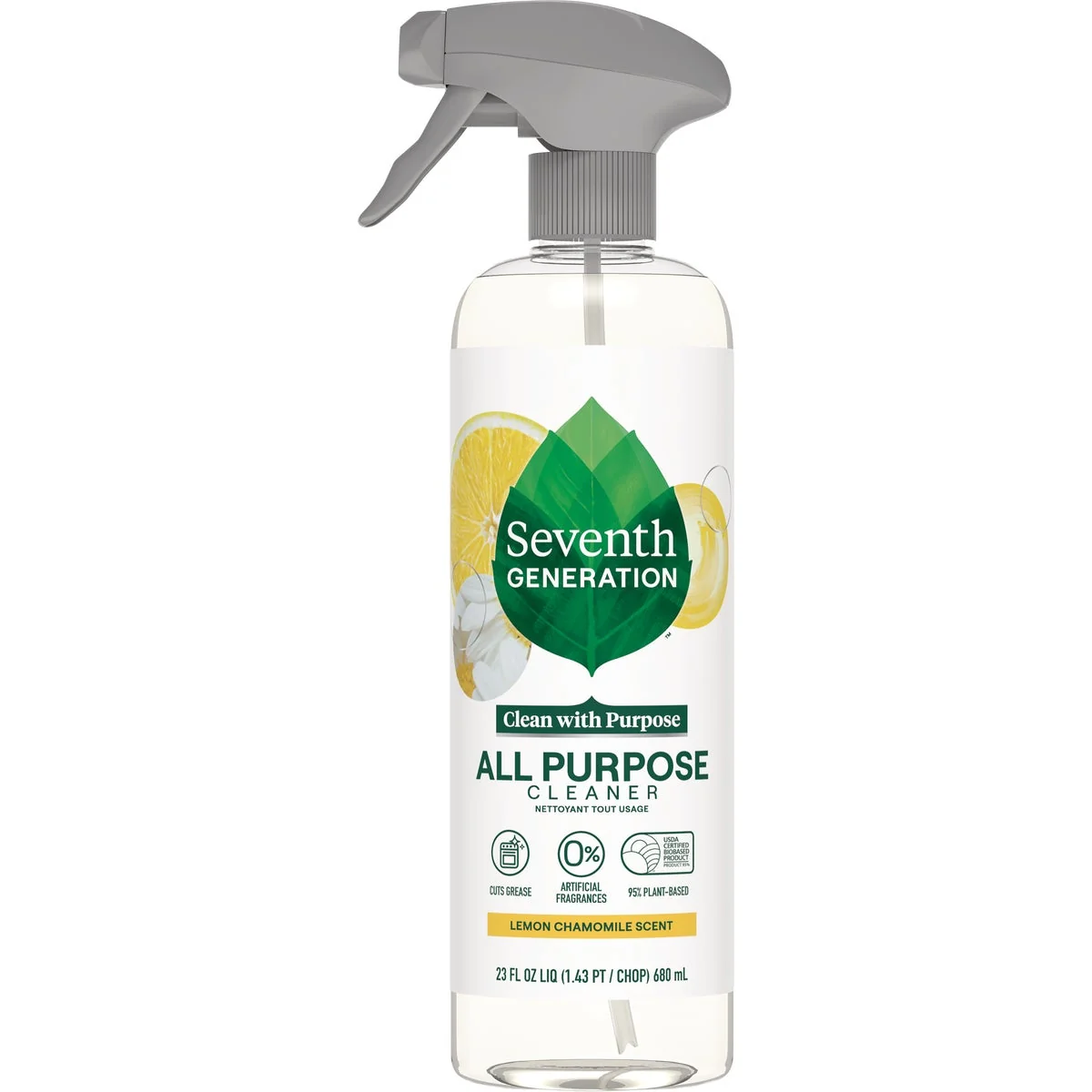 Practical Seventh Generation 23 Oz. Lemon Chamomile Citrus Multi-Surface All Purpose Cleaning Spray High-Performance