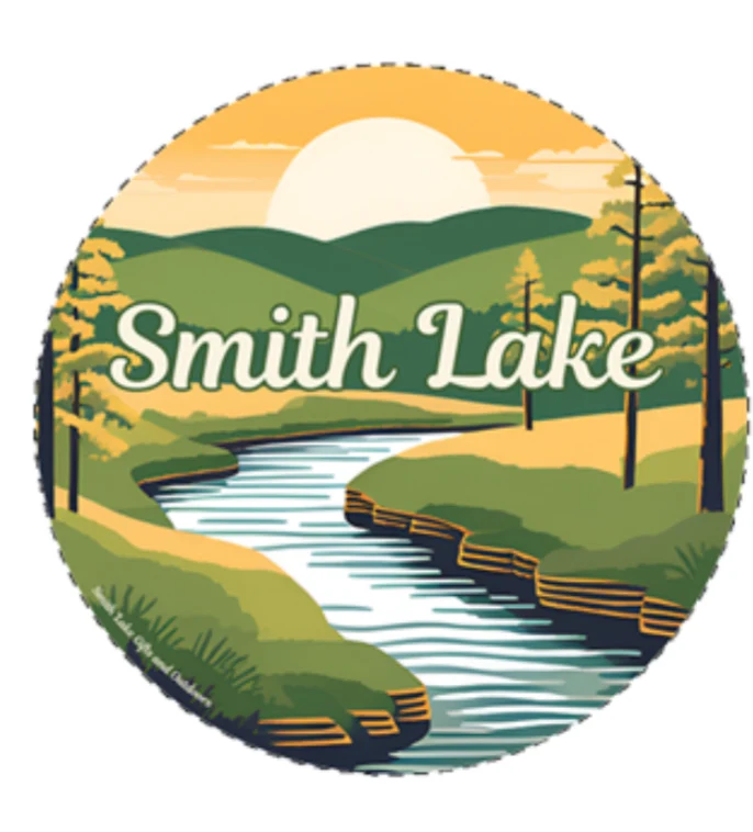 Crafted Smith Lake Sunrise - 3.5 Sticker Secure