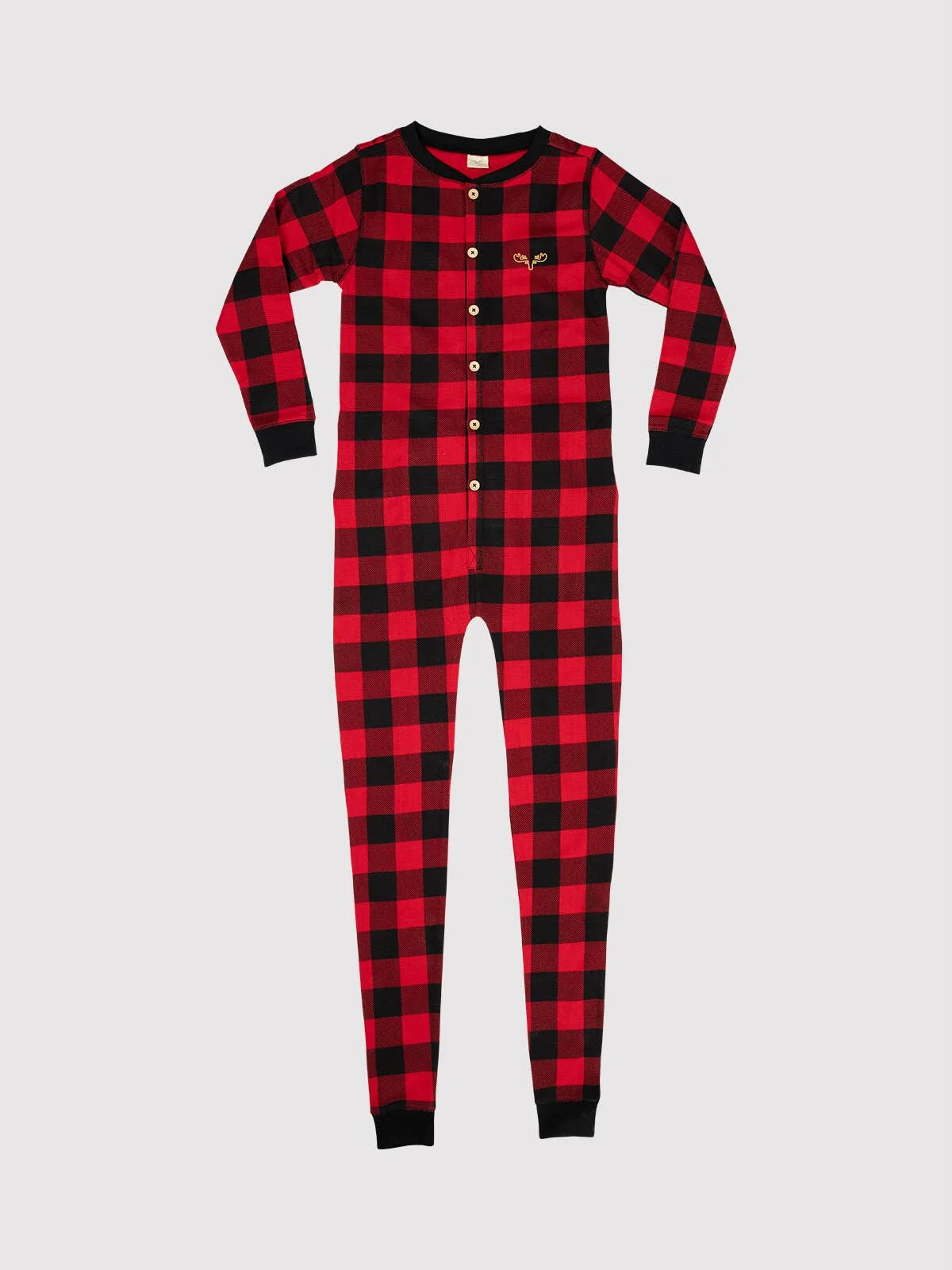 Versatile Buffalo Plaid Adult Onesie High-Quality
