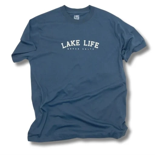 Flexible Short Sleeve Tee - Lake Life - Navy Blue Prestigious
