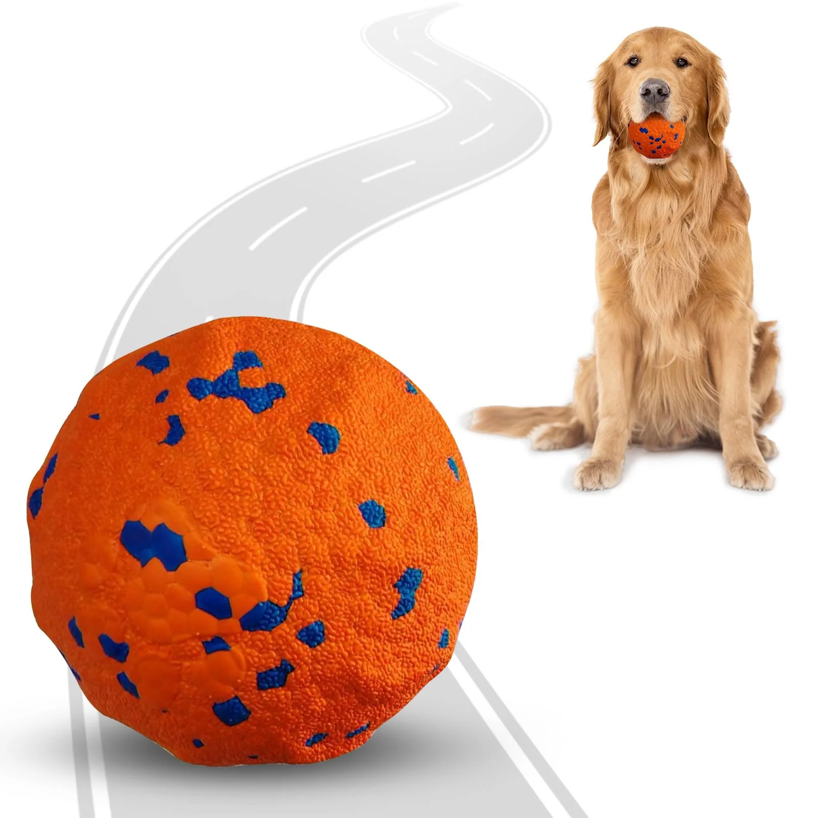Superior SUJF Interactive Dog Ball – Smart USB-Rechargeable Toy for Medium Large Dogs Professional