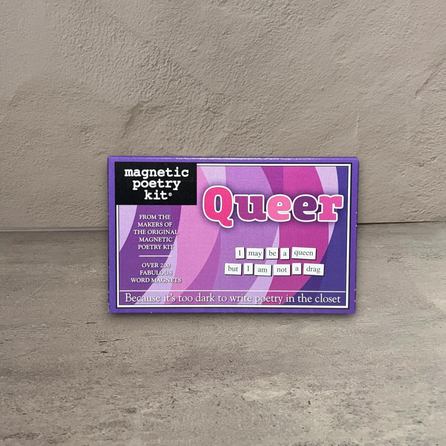 Comfortable Queer Magnetic Poetry Kit Crafted