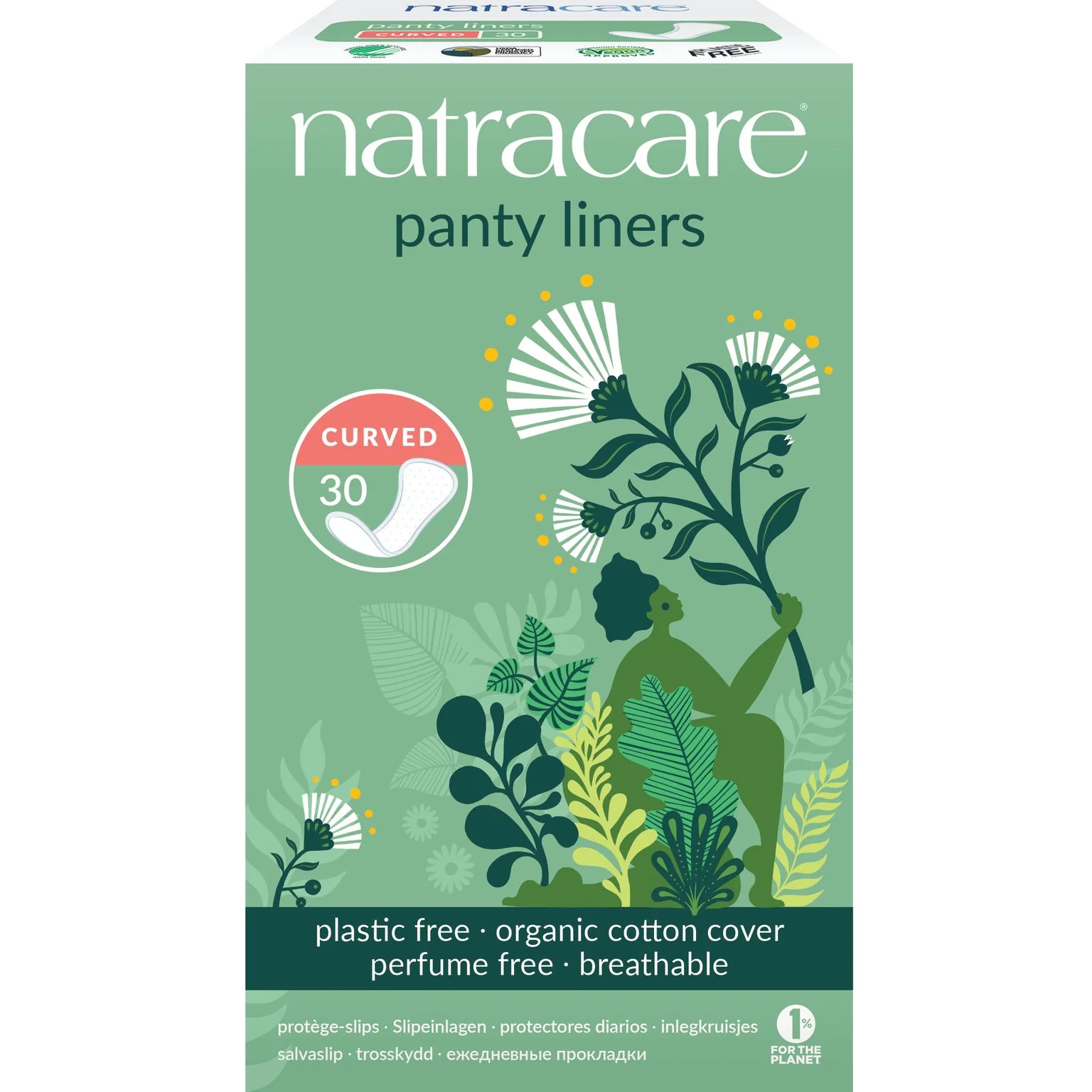 Consistent Natracare Curved Panty Liners Exceptional