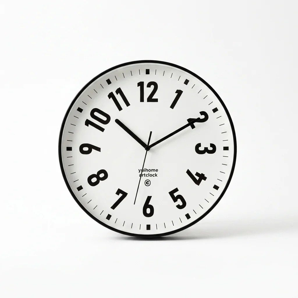 Innovative Modern Art-Face Wall Clock Silent Quartz Movement Powerful