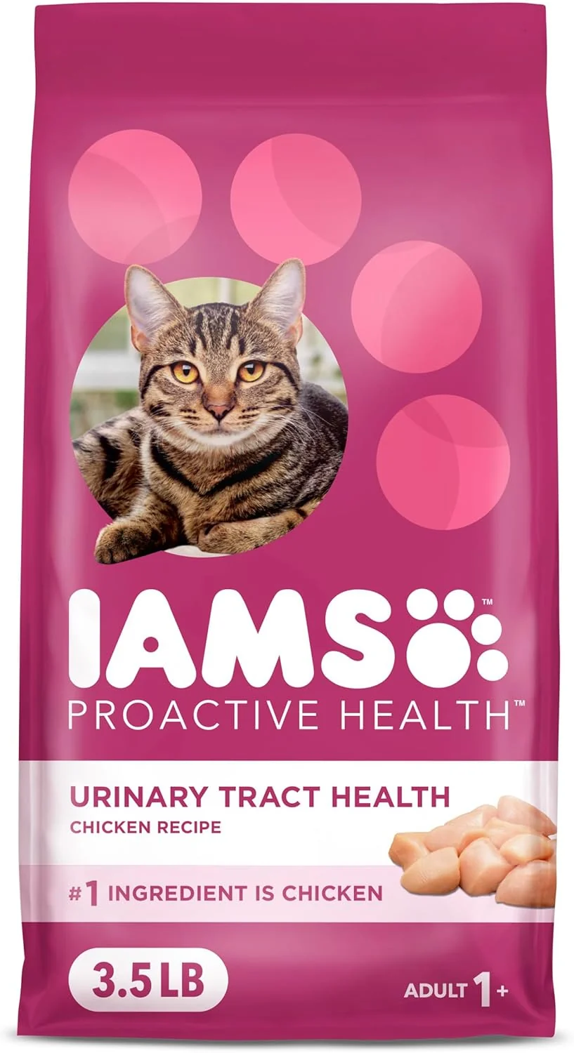 Pure IAMS Proactive Health Adult Urinary Tract Healthy Dry Cat Food with Chicken 3.5 lb. Bag Genuine