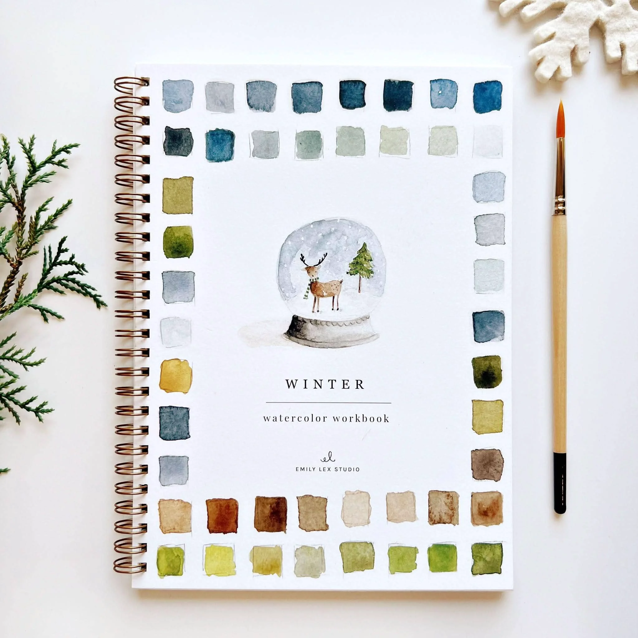 Breathable Winter Watercolour Workbook Functional