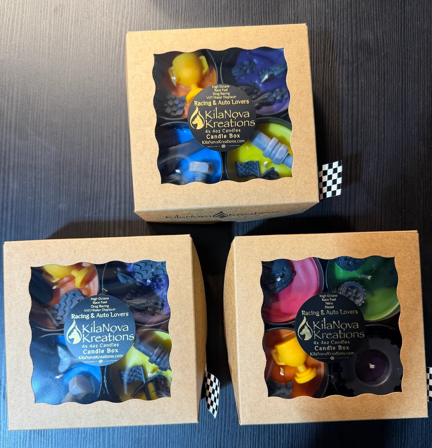 Green Candle Tin 4 Packs Scent Story Boxes Prestigious
