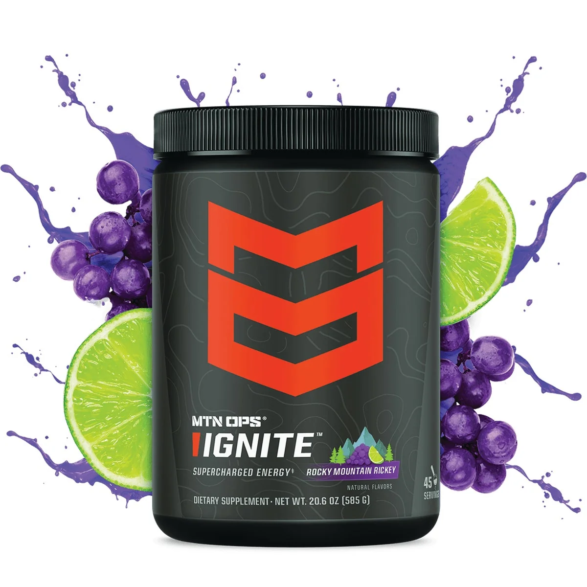 Healthy MTN OPS Ignite Rocky Mountain Ricky Scoop Energy Drink Mix Versatile