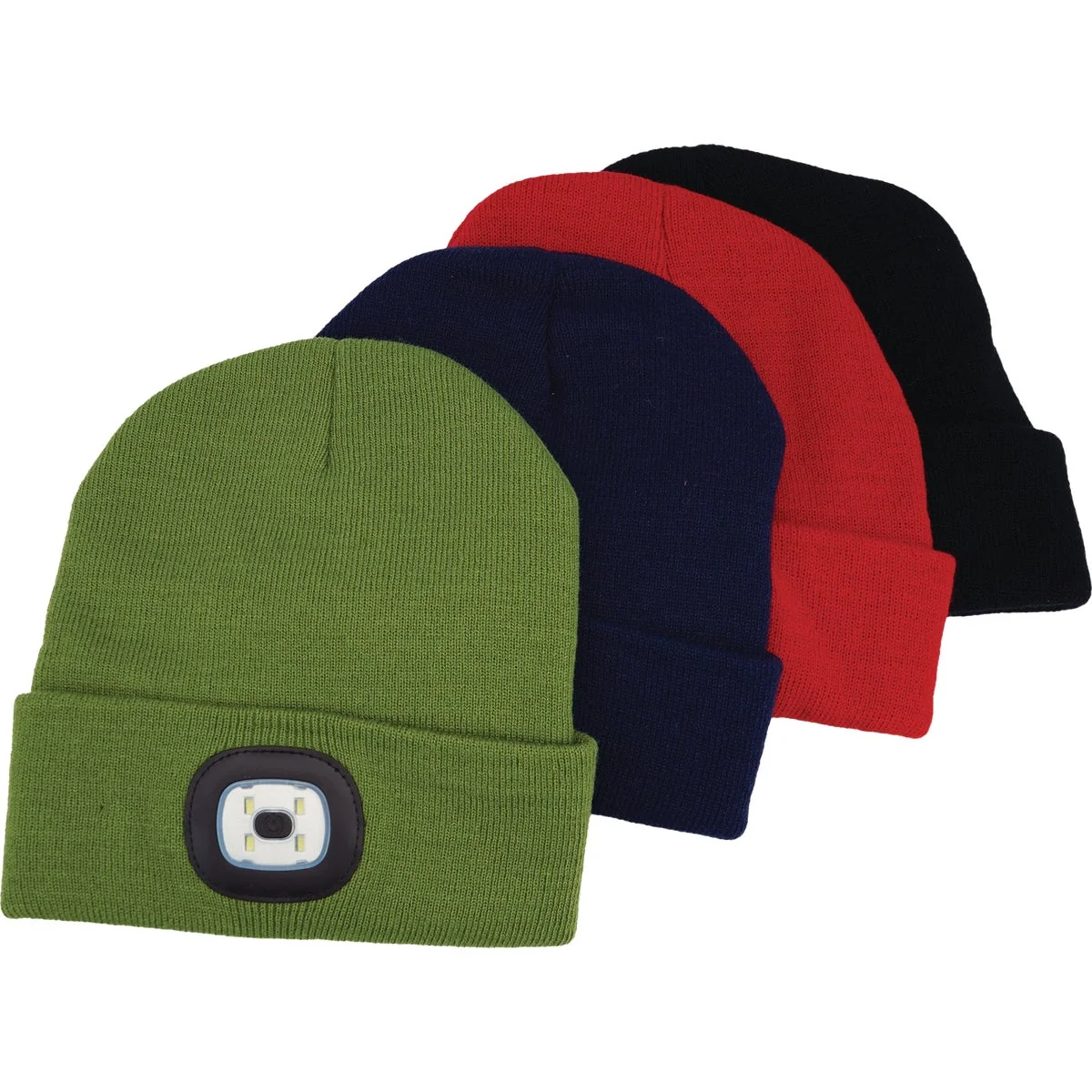 Optimized Night Scope Rechargeable LED Beanies Assorted Colors 24-Pack Authentic